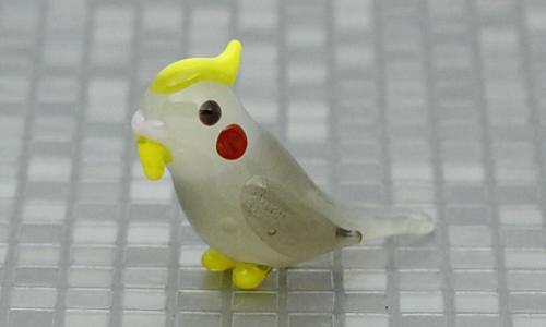 オカメインコのガラス細工