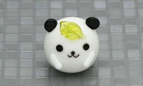 パンダ ガラス細工 ミニチュア - メルカリ
