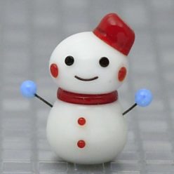 雪だるまのガラス細工