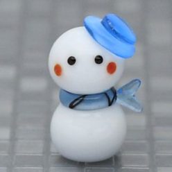 雪だるまのガラス細工