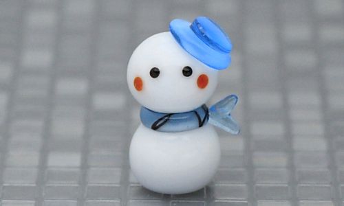 雪だるまのガラス細工