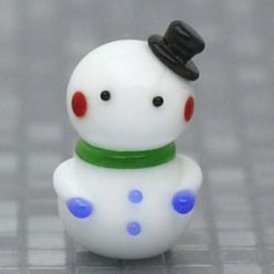 雪だるまのガラス細工