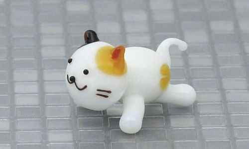 三毛猫のガラス細工