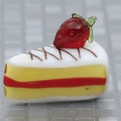 ショートケーキのガラス細工