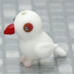 文鳥のガラス細工