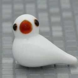 白文鳥のガラス細工