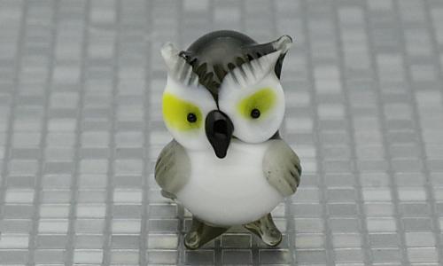 ミミズクのガラス細工